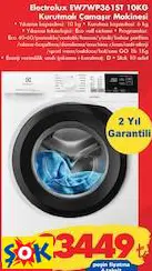 ELECTROLUX EW7WP361ST 10KG KURUTMALI ÇAMAŞIR MAKİNESİ